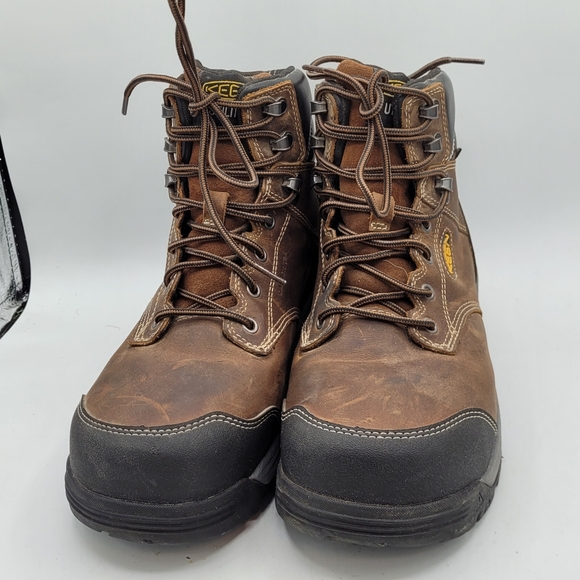 KEEN Utility Men's Evanston 6" Waterproof Work Boots with Carbon Toe Size 10.5EE - Picture 10 of 16
